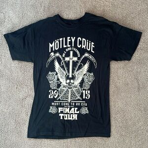 Mötley Crüe all bad things 2015 must come to an end the final tour T-shirt (M)